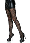 Zebra Netzstrumpfhose schwarz | Leg Avenue