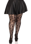 Seamless Strumpfhose mit Blumen Muster Queen Size | Leg Avenue