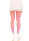 Pinke kokette Herz Netzstrumpfhose mit süßen Schleifen Details von Leg Avenue – Ansicht 2
