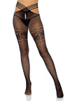 Schrittlose Strumpfhose mit figurbetontem Schnitt schwarz | Leg Avenue