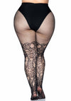 Netzstrumpfhose mit floralem Muster | Leg Avenue