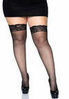Strumpfhose mit süßem Strumpfband schwarz | Leg Avenue