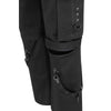 Robuste Gothic-Jeans mit Bondage-Hardware Schwarz | Aderlass