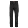 Robuste Gothic-Jeans mit Bondage-Hardware Schwarz | Aderlass