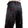 Verstellbare Rave Hose Schwarz Rot | Aderlass