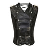 Maskulines Korsett mit konischen Metallspikes Schwarz | Aderlass
