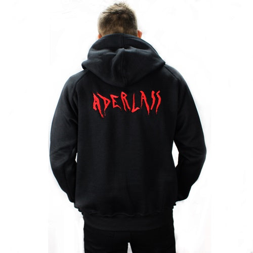 Kuscheliger Kult-Hoodie mit Reißverschluss Schwarz | Aderlass