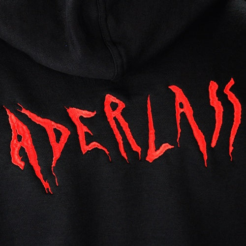 Kuscheliger Kult-Hoodie mit Reißverschluss Schwarz | Aderlass