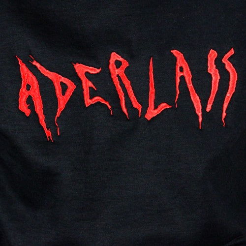Hoodie Kapuzen-Pullover mit Logo Schwarz | Aderlass