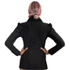 Vamp Blouse Schwarz für düstere EleganzSchwarz | Aderlass