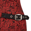 Vollbrust-Corset im gesteuerten Brokat‑Steampunk‑Stil Rot | Aderlass