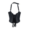 Rockstar Leder Korsett Bustier für starke Looks Schwarz | Aderlass