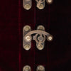 Steampunk Taillenkorsett aus bordeauxfarbenem Samt | Aderlass