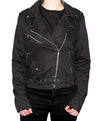 Ladys Bikerjacke mit Logo Schwarz | Aderlass