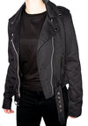 Ladys Bikerjacke mit Logo Schwarz | Aderlass