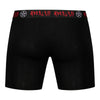 Schwarze Herren-Shorts mit körpernaher Passform Schwarz | Aderlass