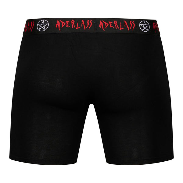 Schwarze Herren-Shorts mit körpernaher Passform Schwarz | Aderlass