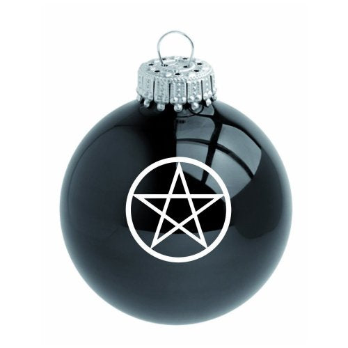 Christbaumkugeln Set 4 Glaskugeln Schwarz | Aderlass