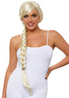 Perücke Blond langhaarig Zopf | Leg Avenue
