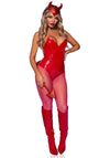 Glitzer-Teufel-Stirnband und Ansteckschwanz | Leg Avenue