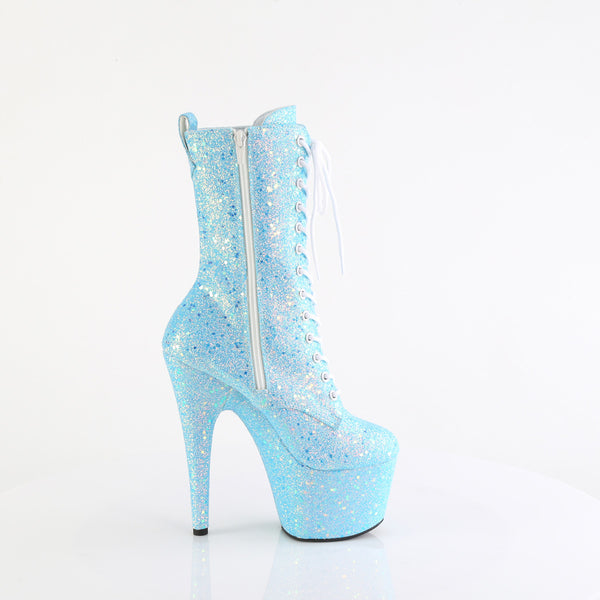 ADORE-1040-IG - Plateau Stiefelette - Blau mit Glitzer | Pleaser_171529.jpg