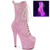 ADORE-1040IG Plateau Stiefeletten Rosa UV | Pleaser