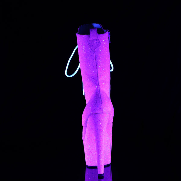 ADORE-1040-IG - Plateau Stiefelette - Rosa Glitzer Glow Neon UV | Pleaser_171311.jpg