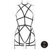 Schwarzer verführerischer Body Harness mit offenem Cup von Le Désir by Shots – Ansicht 5