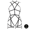 Schwarzer verführerischer Body Harness mit offenem Cup von Le Désir by Shots – Ansicht 11