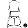 Schwarzer verführerischer Body Harness mit offenem Cup von Le Désir by Shots – Ansicht 12