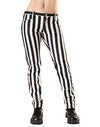 Eng geschnittene 5‑Pocket-Denimhose Schwarz-Weiss | Black Pistol