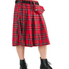 Kurz-Kilt mit Tasche & D‑Rings Rot | Black Pistol
