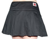 Falten-Minirock aus robustem Stretch-Denim Schwarz | Black Pistol
