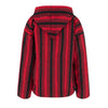Traditioneller Baja-Hoodie im Ethno-Look Schwarz Rot | Black Pistol