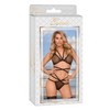 BH mit Sexy Riemchen & lustvollen Tanga - Schwarz | Shots
