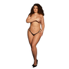 Schwarzer aufregender Tanga mit transparentem Mesh und verstellbaren Riemchen von Le Désir by Shots – Ansicht 11