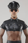 Militärisches Crop-Top mit Schulterklappen und Patches | Regnes Fetish Planet