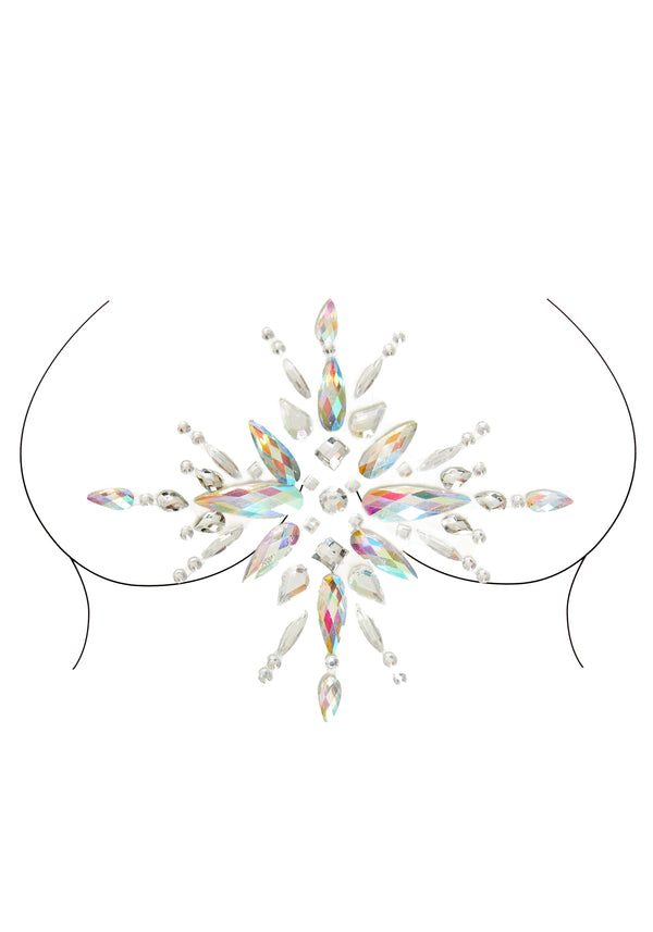 Juwelen Sticker Stern Form Regenbogen | Leg Avenue
