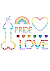 Kostümzubehör - Pride and Love Sticker mehrfarbig | Leg Avenue