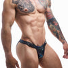 Brazilian Herren-Slip mit seitlichem Clip-Verschluss Schwarz | CUT4MEN