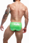 Brazilian Herren-Slip mit seitlichem Clip-Verschluss Grün | CUT4MEN