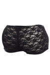 Herren Boxershorts mit Spitze Schwarz | CUT4MEN