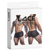 Herren Boxershorts mit Spitze Schwarz | CUT4MEN