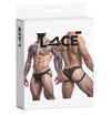 Herren Jockstrap mit Spitze Schwarz | CUT4MEN