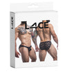 Herren-Bulge-Slip mit Spitze Schwarz | CUT4MEN