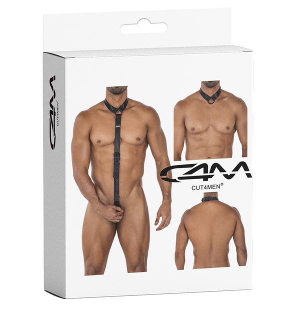 Herren-Harness mit Metallringen und Schnallenverstellung Schwarz | CUT4MEN