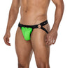 Herren Jock Snap mit Metallringen und Druckknöpfen Grün | CUT4MEN