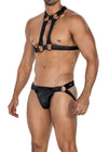 Herren Jock Snap mit Metallringen und Druckknöpfen Schwarz | CUT4MEN