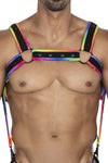 Herren-Brust-Harness mit Metallringen - Pride Edition | CUT4MEN
