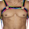 Herren-Brust-Harness mit Metallringen - Pride Edition | CUT4MEN